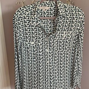LOFT button up blouse